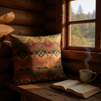 Vintage Mulberry Home Large Kilim Style Wool Bolster Cushion - 70x70cm