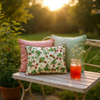 strawberry-bumblebee-print-reversible-cotton-cushion-35x50cm-with-wool-insert