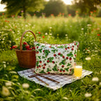 strawberry-bumblebee-print-reversible-cotton-cushion-35x50cm-with-wool-insert
