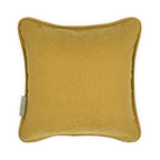 Yellow & Green Floral Printed Cushion, Reversible - 35x35cm