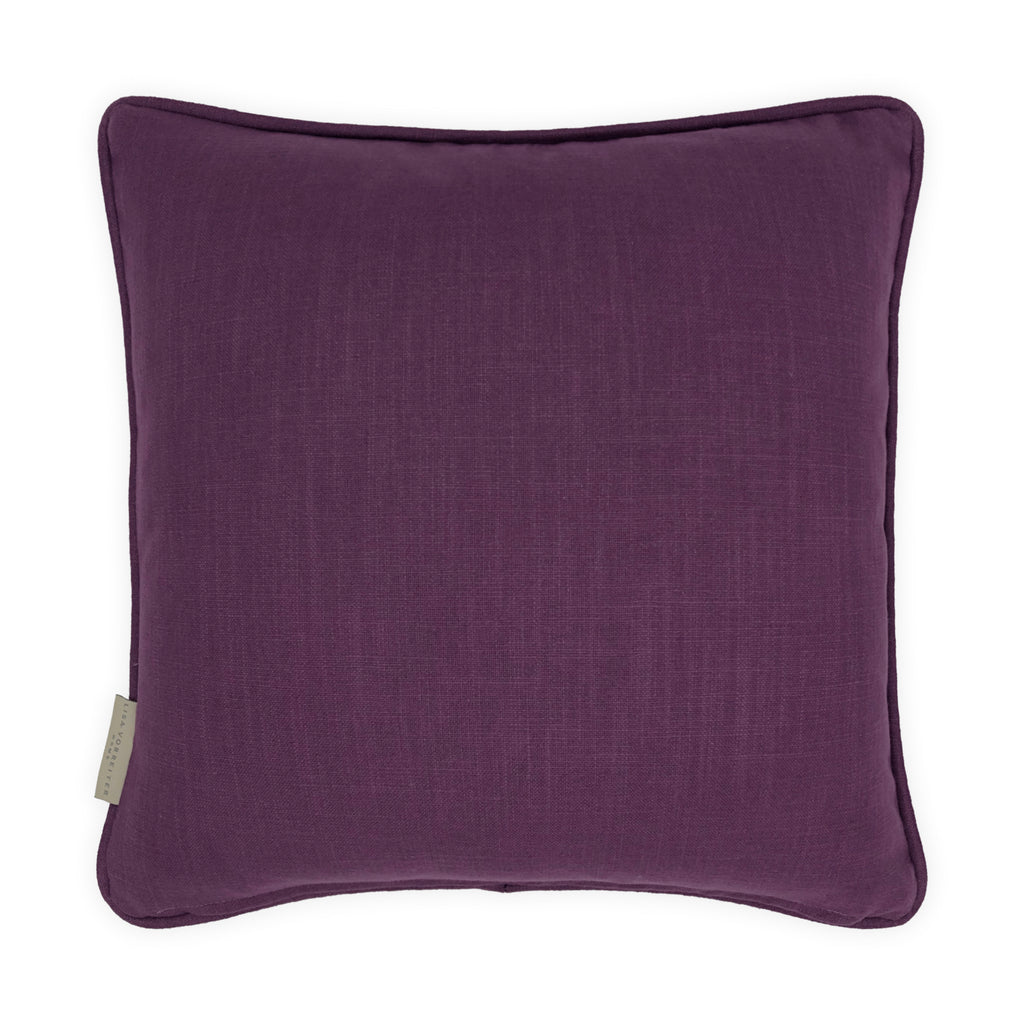 Bright Multicoloured Kilim Style Linen Cushion, Reversible - 40x40cm