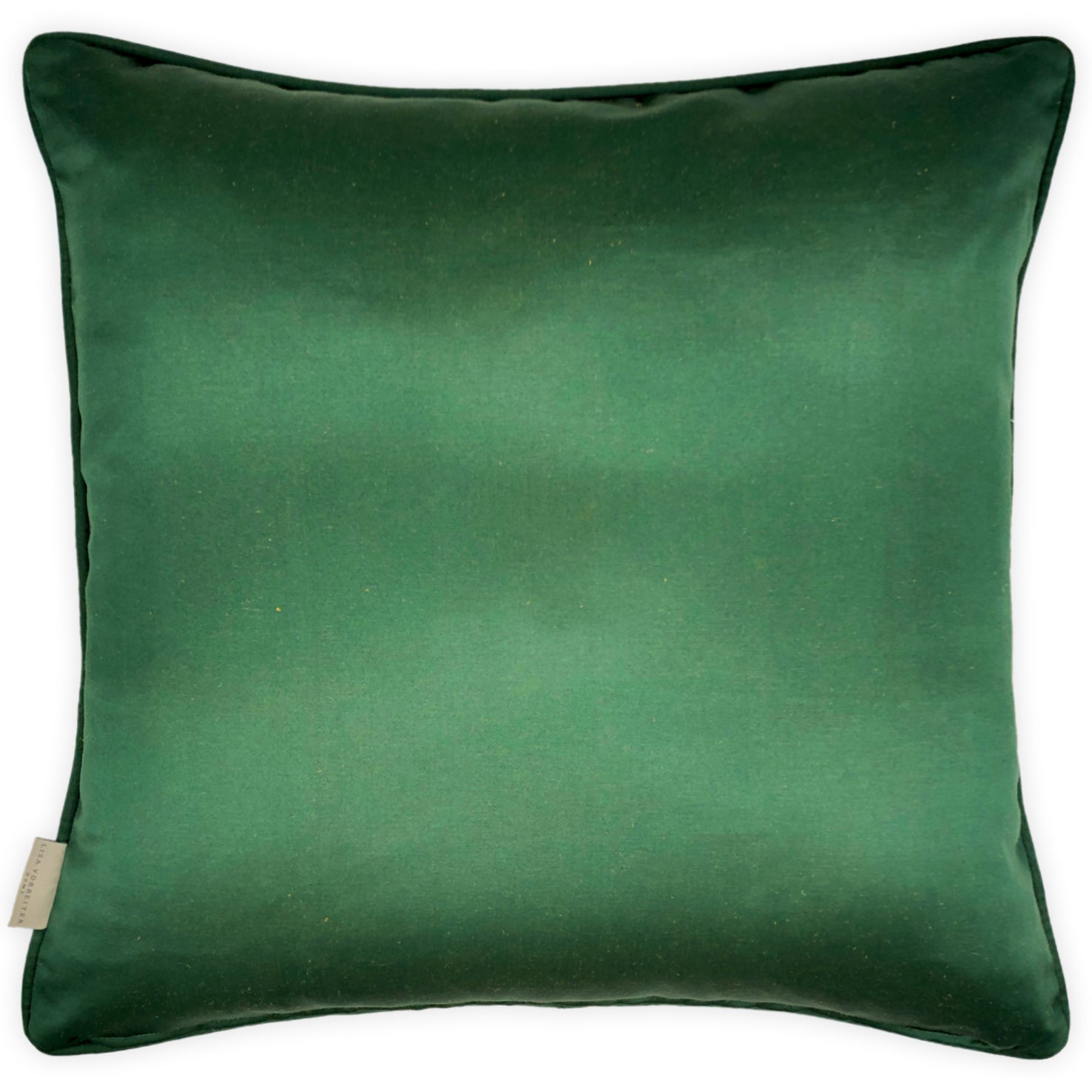 Shoe Print on Cotton, Silk Backed Cushion, Reversible - 60x60cm