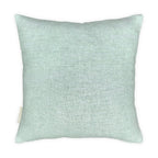 Floral Embroidered Striped Linen Cushion, Reversible - 40x40cm