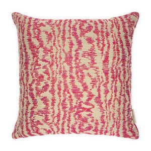 Pink & Beige Jacquard Cushion Cover, Reversible - 45x45cm
