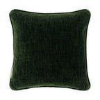 Striped Green Tree & Horse Print Cushion, Reversible - 40x40cm