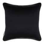 Multicoloured Geometric Striped Silk Cushion, Reversible - 50x50cm